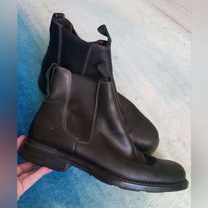 Timberland mens slip-on leather black boots size 13